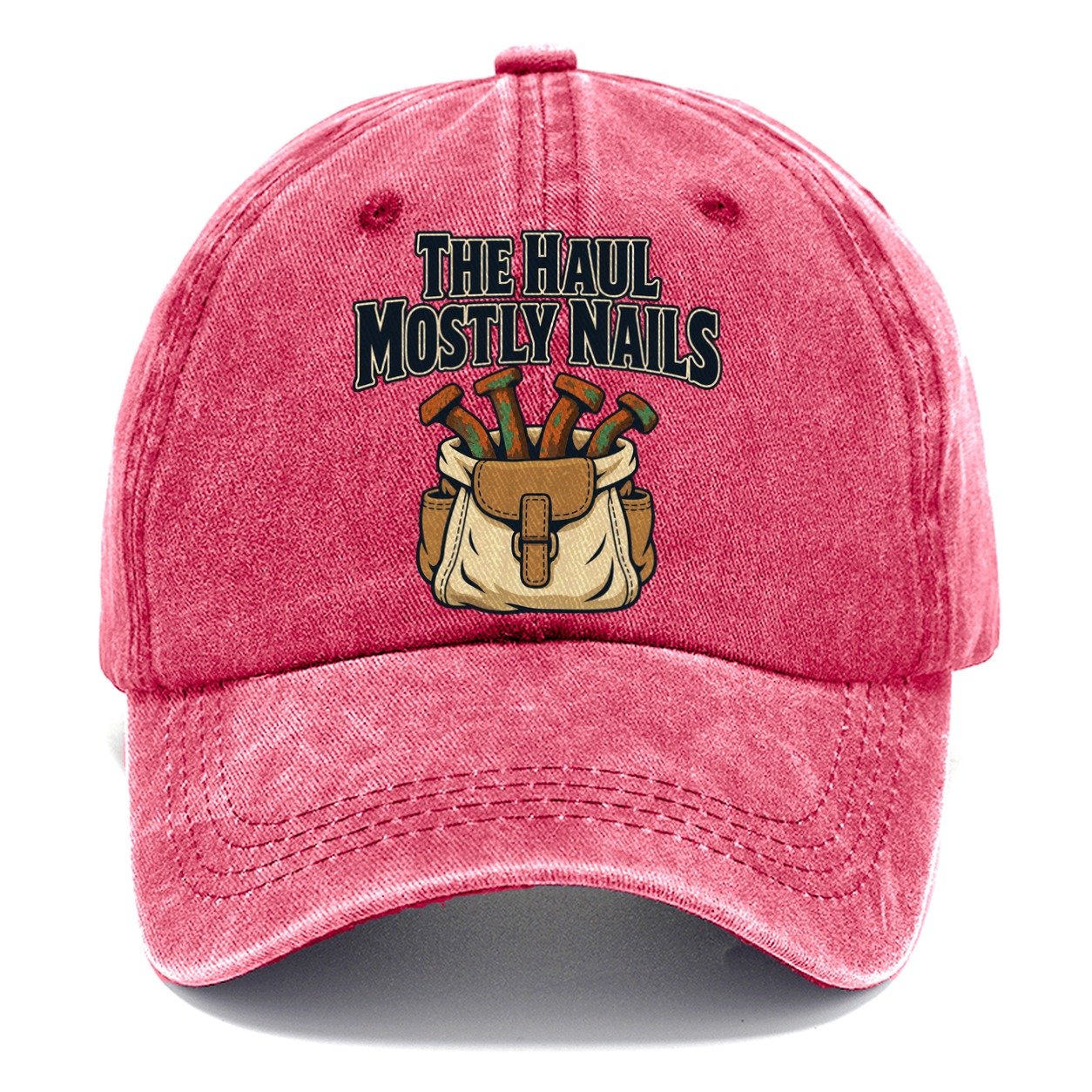 The Haul Mostly Nails Treasure Hunting Classic Cap – Pomegranate Blush