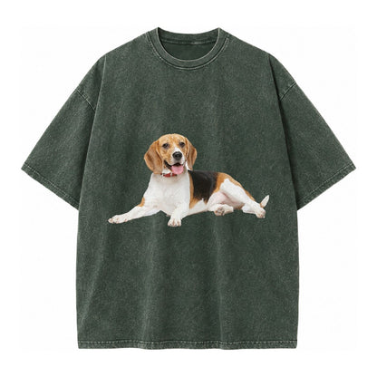 Beagle Vintage T-shirt – Forest Mist