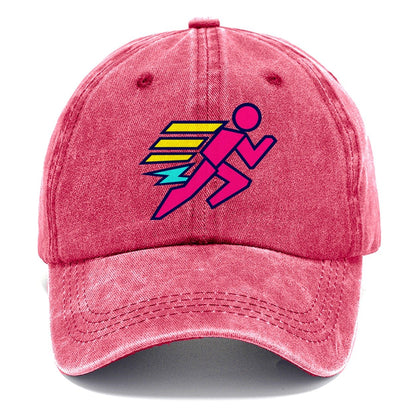 Slab Runner Splash 90S Running Clubs Classic Cap – Pomegranate Blush