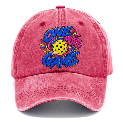 One More Game Pickleball Life Classic Cap – Pomegranate Blush