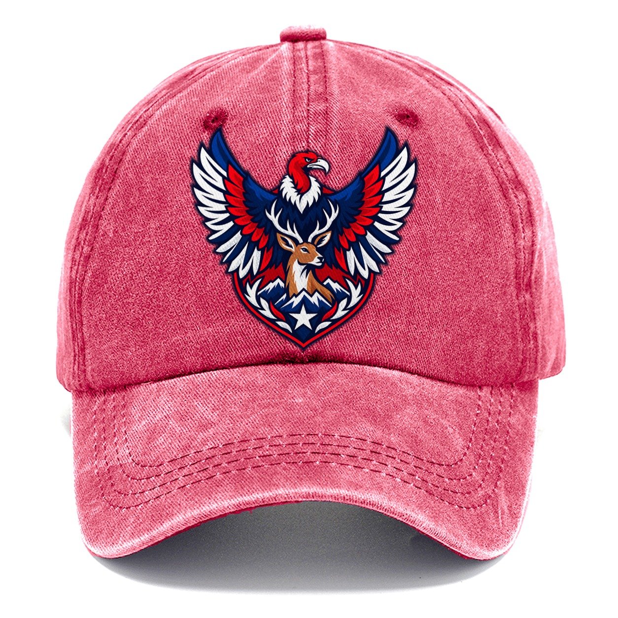 Chile Minimal Emblem Country Logos Classic Cap – Pomegranate Blush