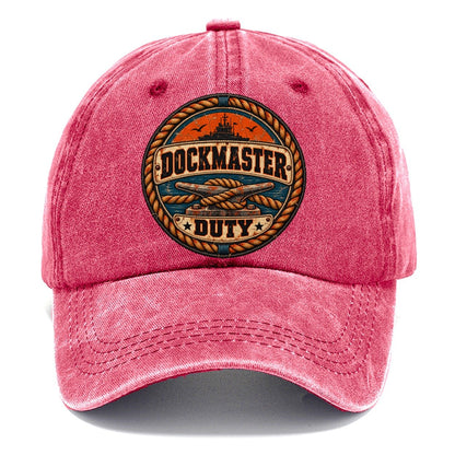 Dockmaster Duty Patch Fishing Club Classic Cap – Pomegranate Blush