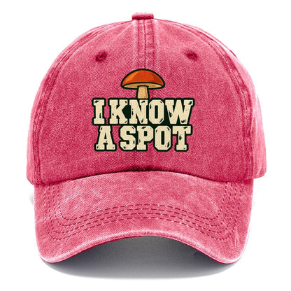 I Know A Spot Foraging And Mycology Classic Cap – Pomegranate Blush