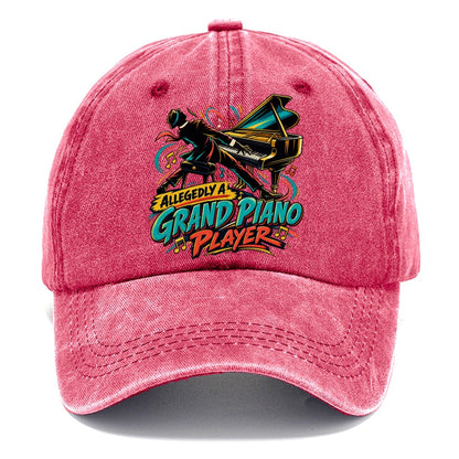 Allegedly A Grand Piano Player Music Instruments Classic Cap – Pomegranate Blush