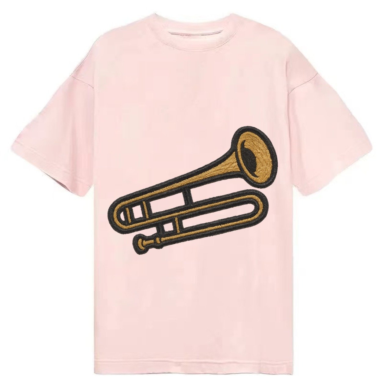 Trombone Brass Trombone With Slide And Bell Classic T-shirt – Pink
