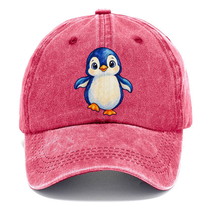 Penguin Front Waddle Sea Sprite Classic Cap – Pomegranate Blush