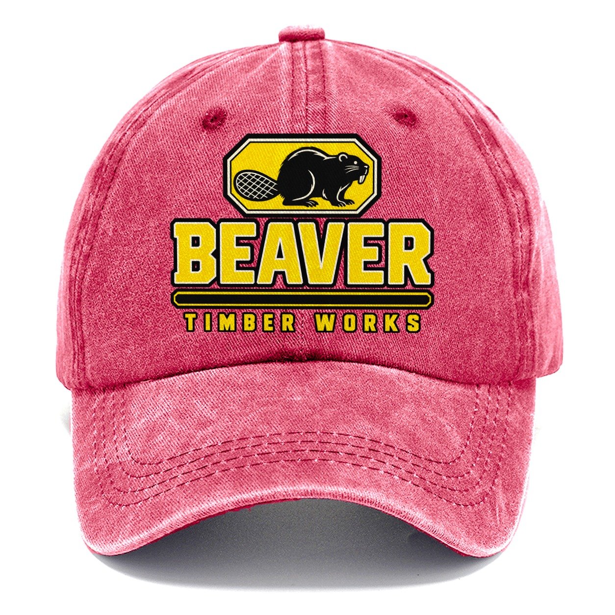Beaver Timber Works Heavy Duty Classic Cap – Pomegranate Blush