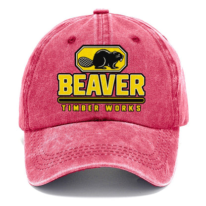 Beaver Timber Works Heavy Duty Classic Cap – Pomegranate Blush