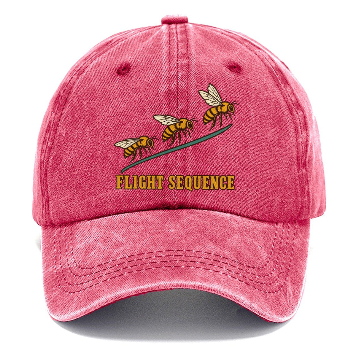 Bee Flight Sequence Beekeeping Classic Cap – Pomegranate Blush