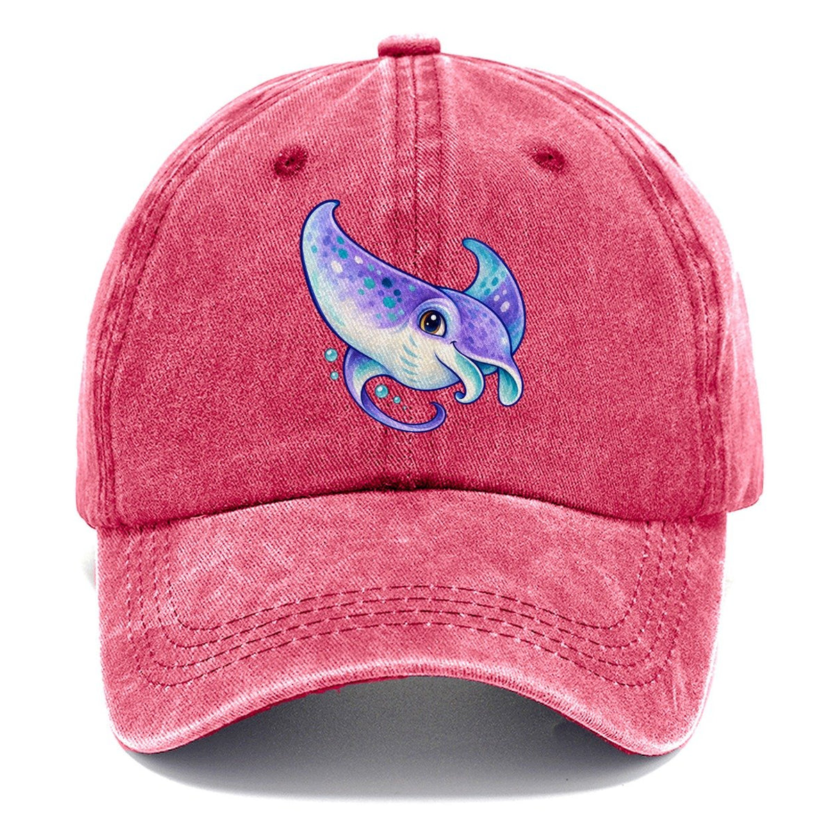 Manta Ray Barrel Turn Sea Sprite Classic Cap – Pomegranate Blush