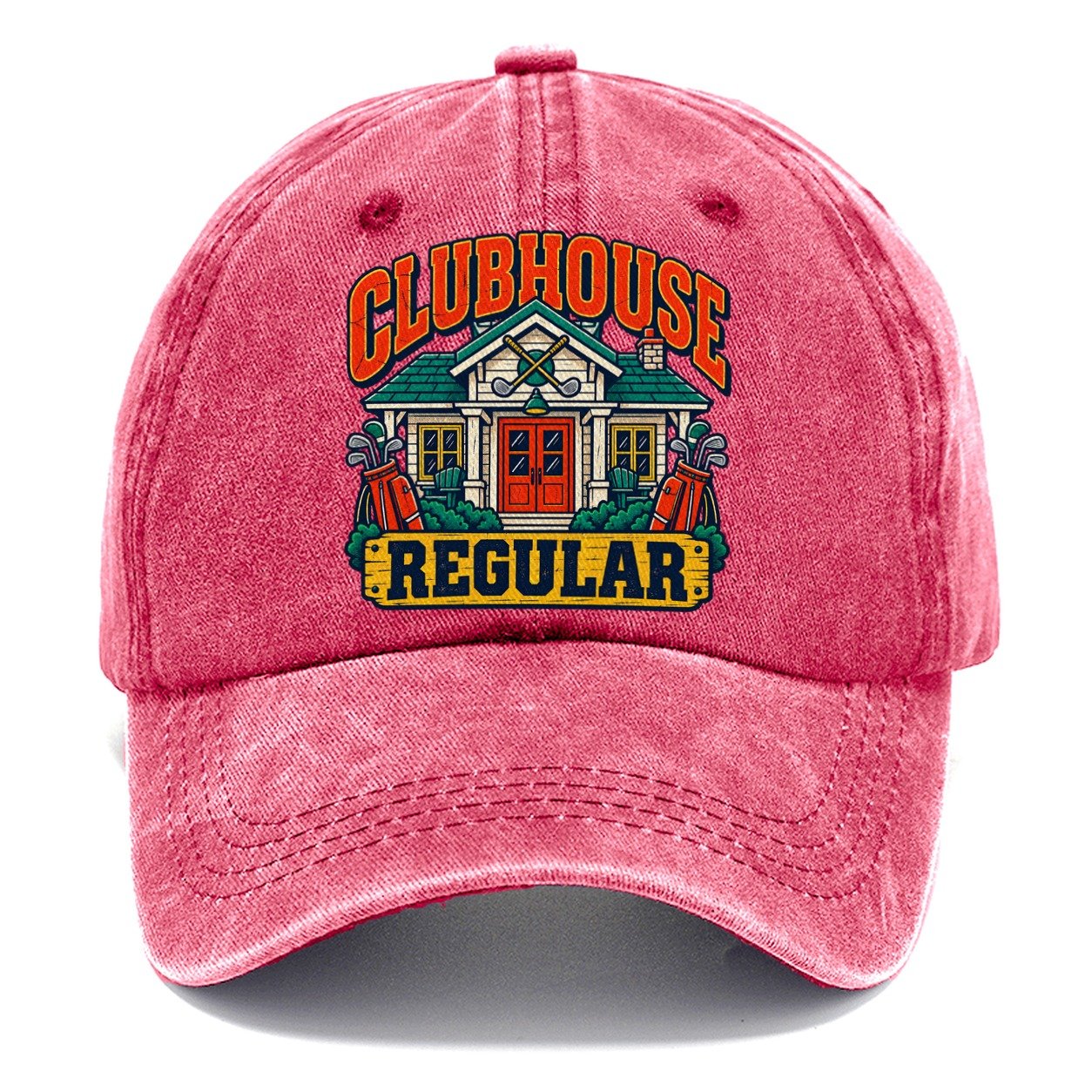 Clubhouse Regular Golf Life Classic Cap – Pomegranate Blush