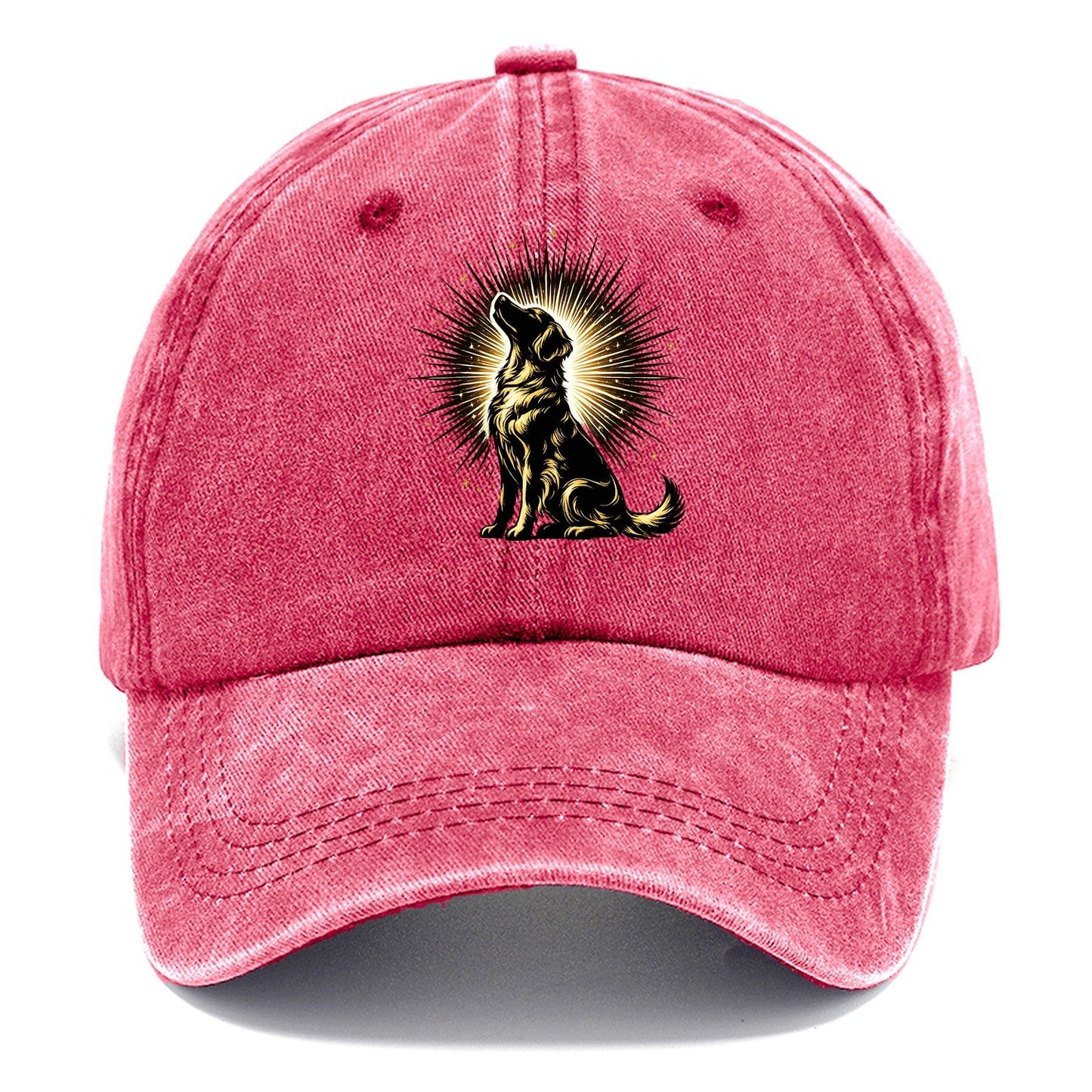 Golden Retriever Sunburst Classic Cap – Pomegranate Blush
