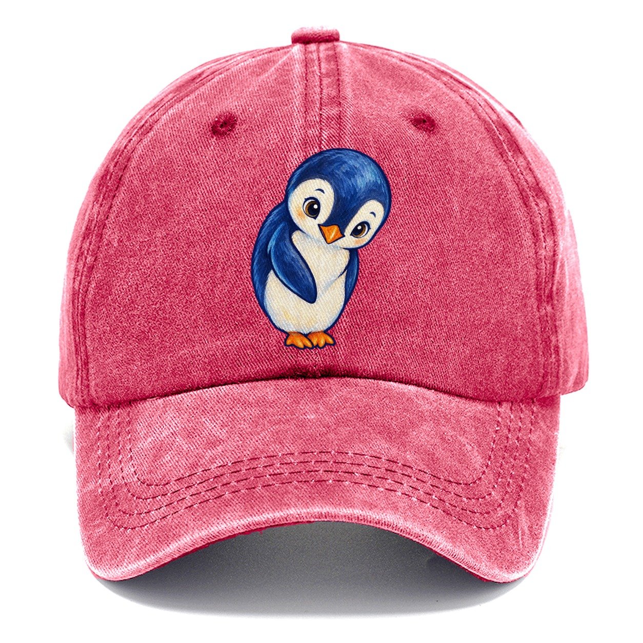 Penguin Little Bow Sea Sprite Classic Cap – Pomegranate Blush