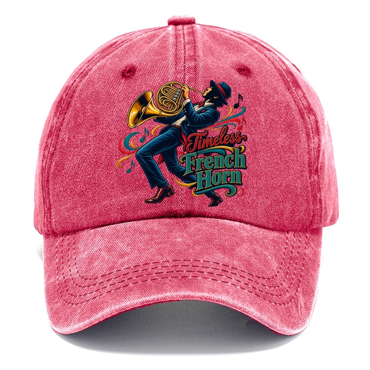 Timeless French Horn Music Instruments Classic Cap – Pomegranate Blush
