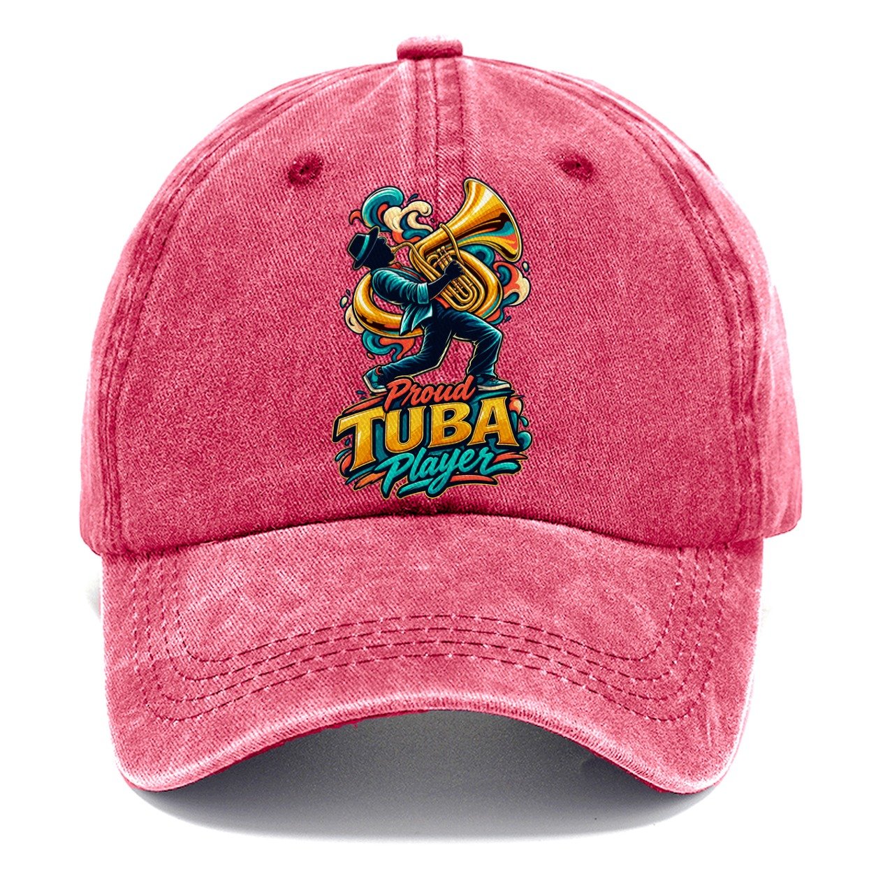 Proud Tuba Player Music Instruments Classic Cap – Pomegranate Blush