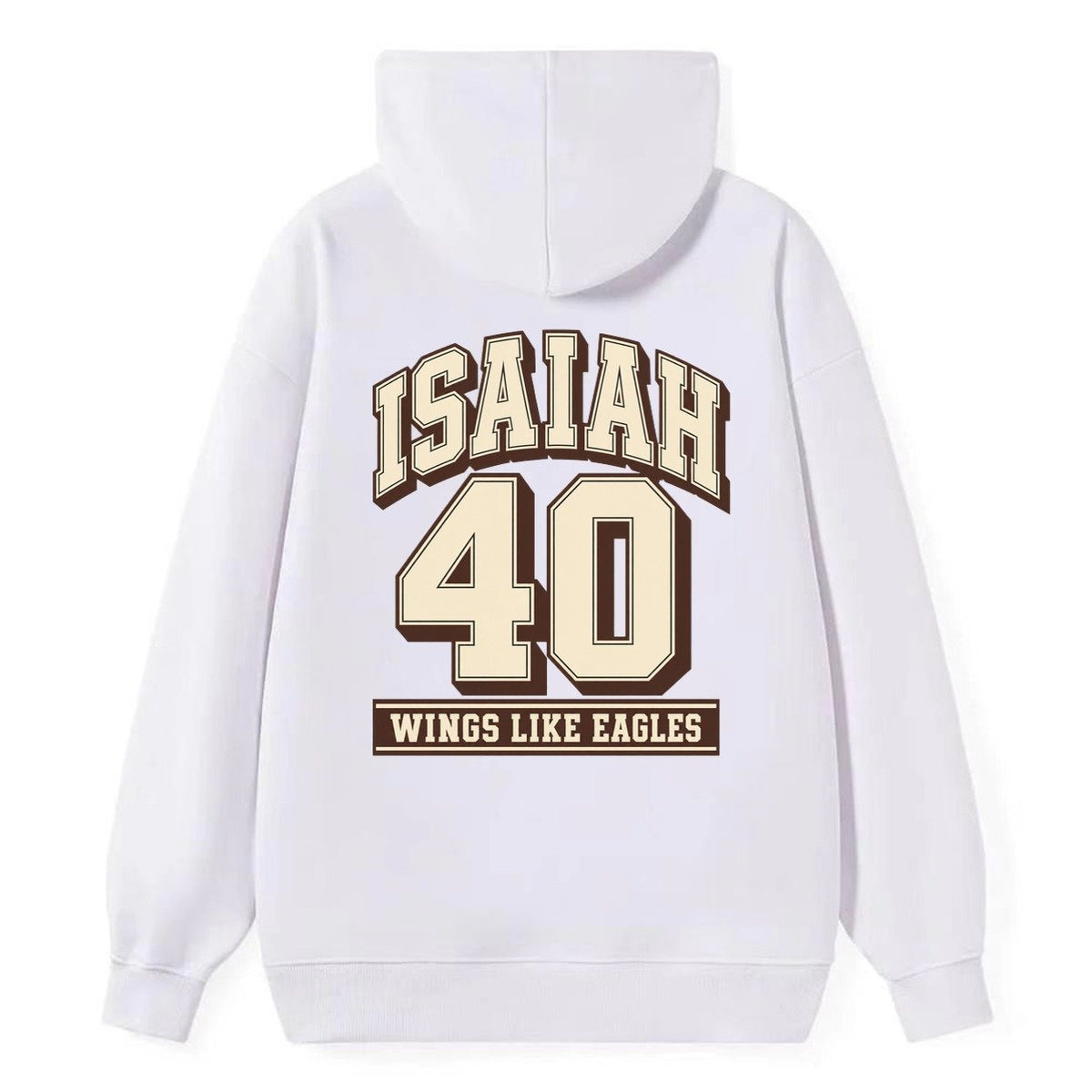 Isaiah 40 Varsity Chapel Varsity Classic Pullover Hoodie – White
