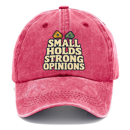 Small Holds Strong Opinions Rock Climbing Classic Cap – Pomegranate Blush