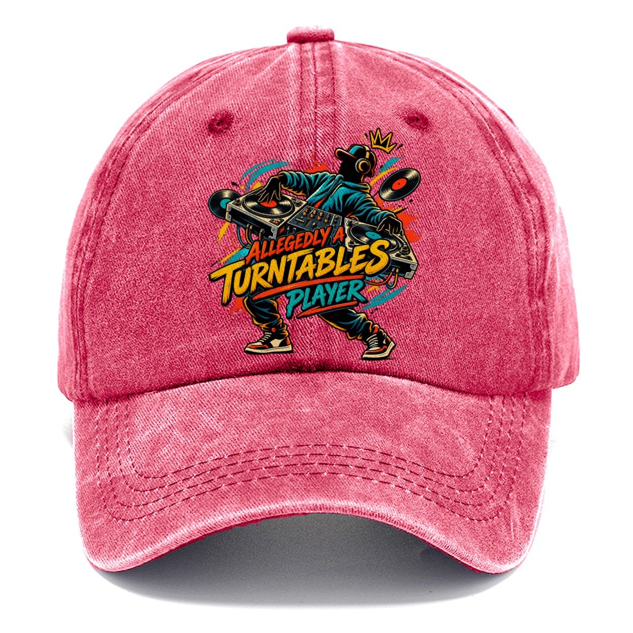 Allegedly A Turntables Player Music Instruments Classic Cap – Pomegranate Blush