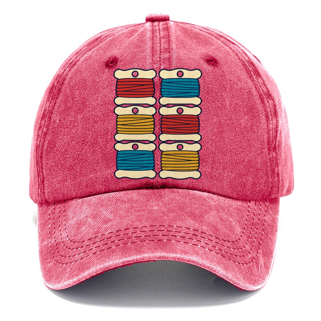 Floss Bobbin Block And Needlework Classic Cap – Pomegranate Blush
