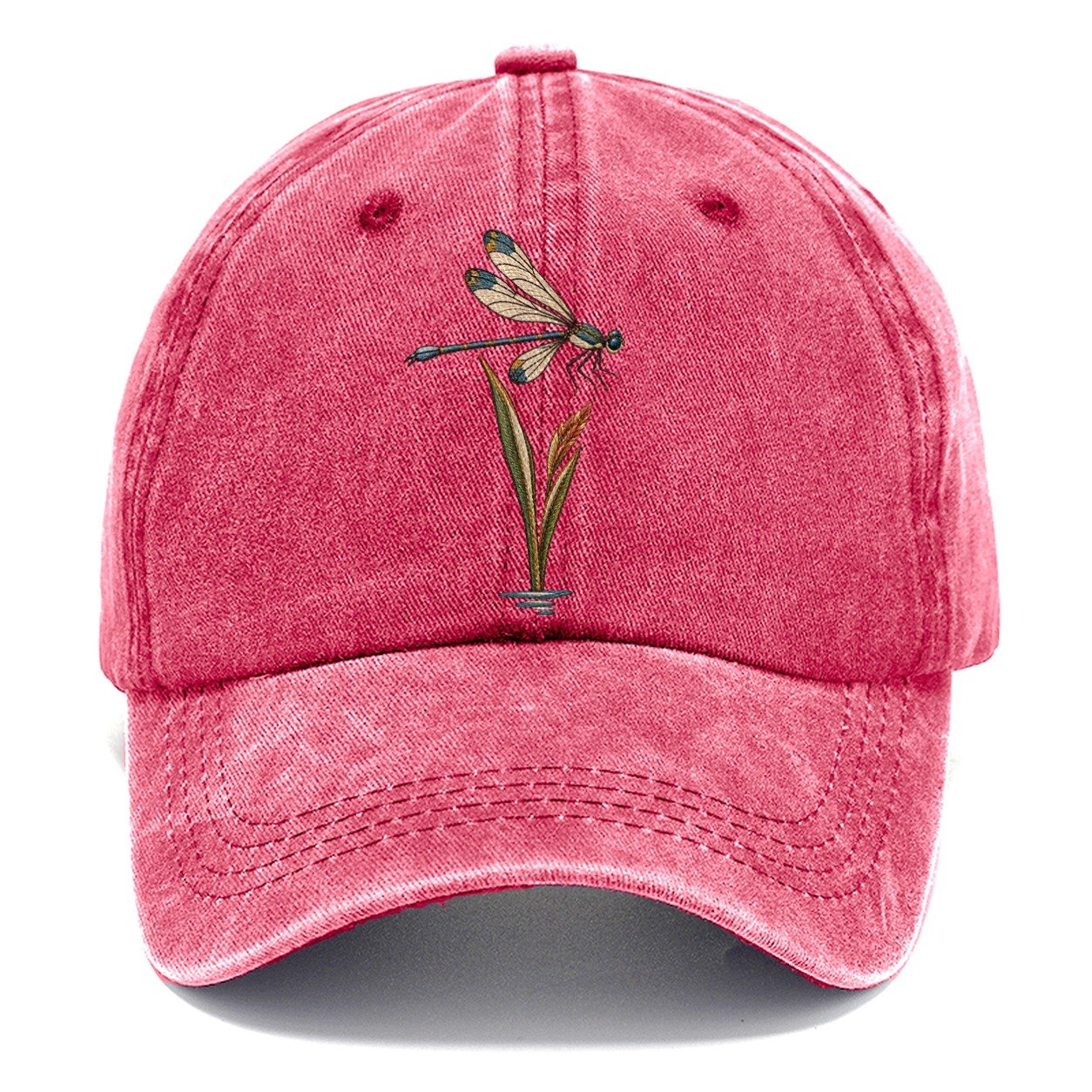 Damselfly Reed Reflection Gentle Wild Classic Cap – Pomegranate Blush