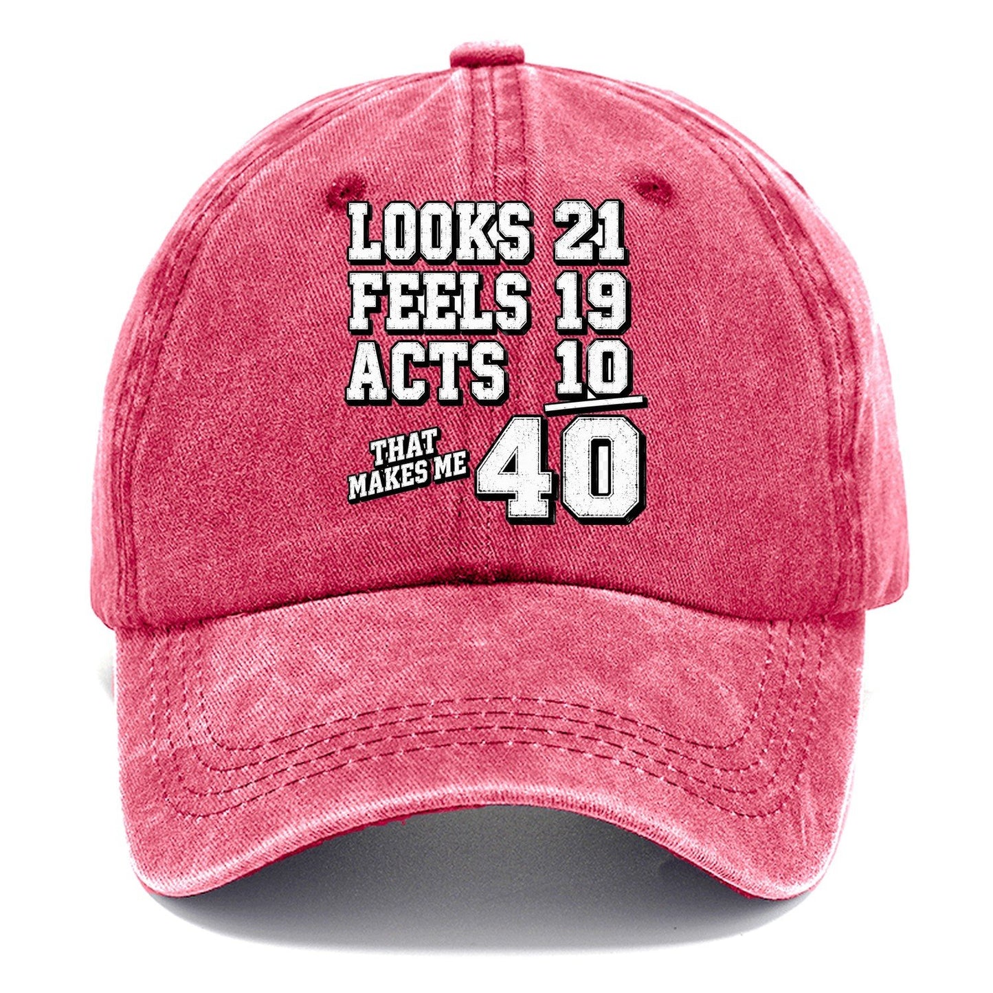 Looks Feels Acts 40 Classic Cap – Pomegranate Blush