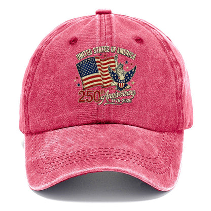 Us 250Th Patch Emblem Classic Cap – Pomegranate Blush