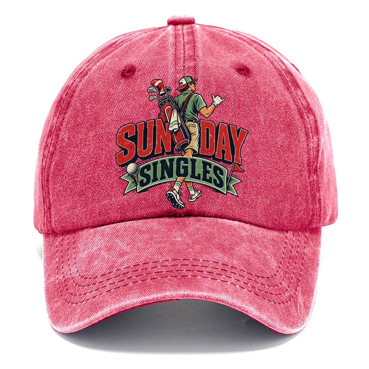 Sunday Singles Golf Life Classic Cap – Pomegranate Blush