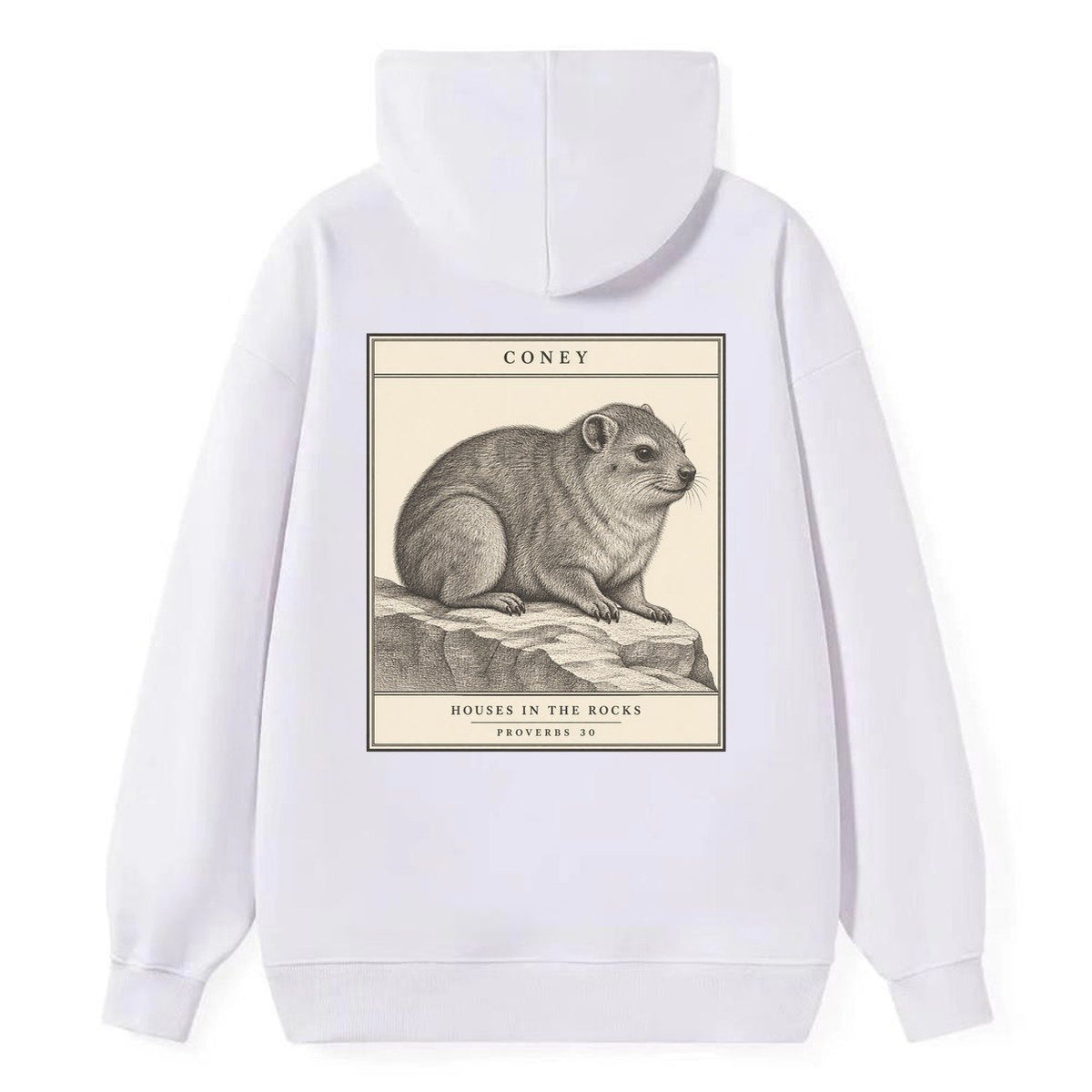 Coney Specimen Plate Creature Canticle Classic Pullover Hoodie – White