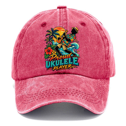 Proud Ukulele Player Music Instruments Classic Cap – Pomegranate Blush