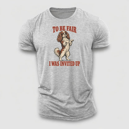 Cavalier King Charles Spaniel Dog Declarations Cotton T-Shirt – Sport Grey