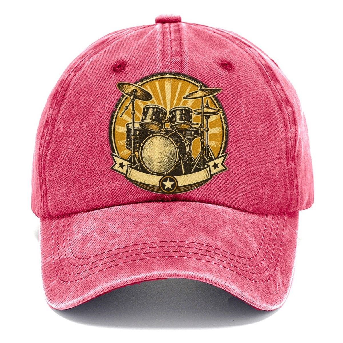 Vintage Sunburst Drum Kit Classic Cap – Pomegranate Blush