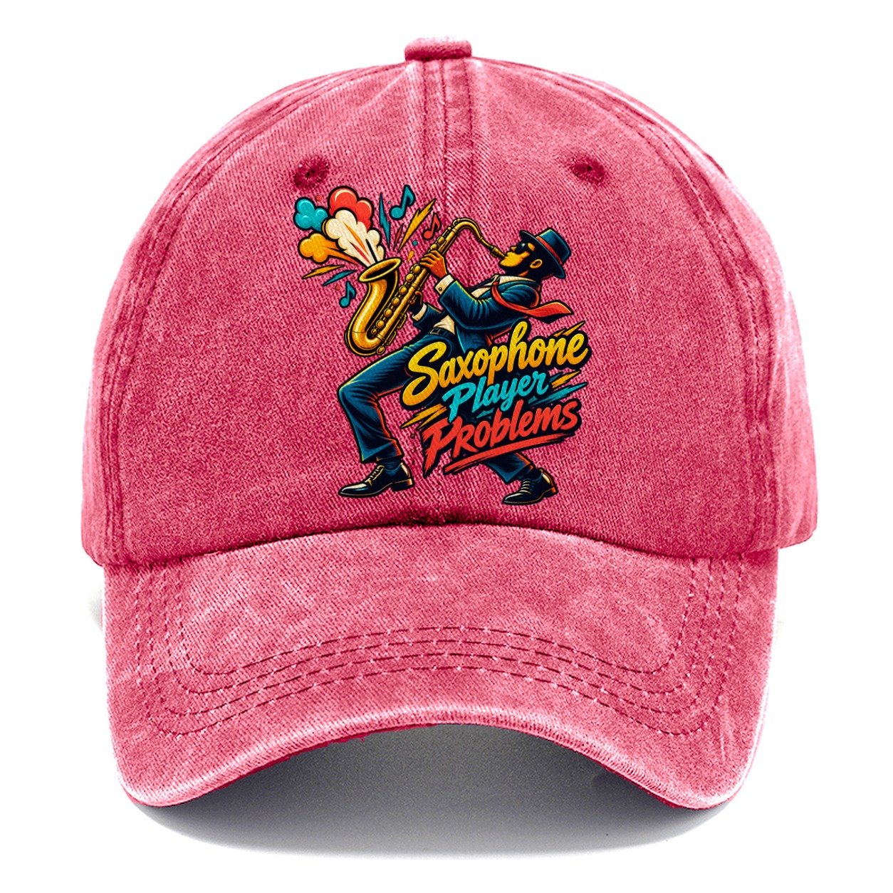 Saxophone Player Problems Music Instruments Classic Cap – Pomegranate Blush