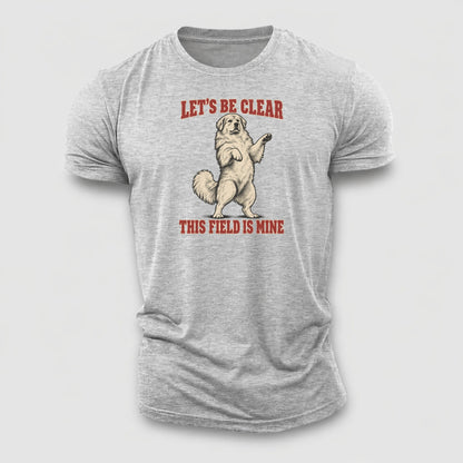 Great Pyrenees Dog Declarations Cotton T-Shirt – Sport Grey