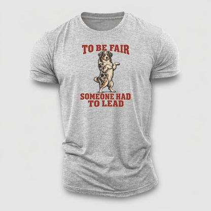 Australian Shepherd Dog Declarations Cotton T-Shirt – Sport Grey
