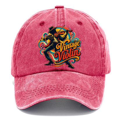 Vintage Violin Music Instruments Classic Cap – Pomegranate Blush