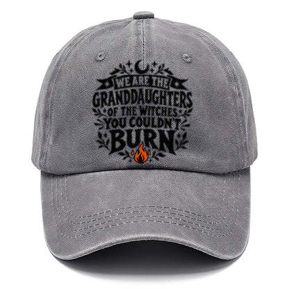 Granddaughters Of The Witches Slogan Witch Magic Classic Cap – Urban Haze