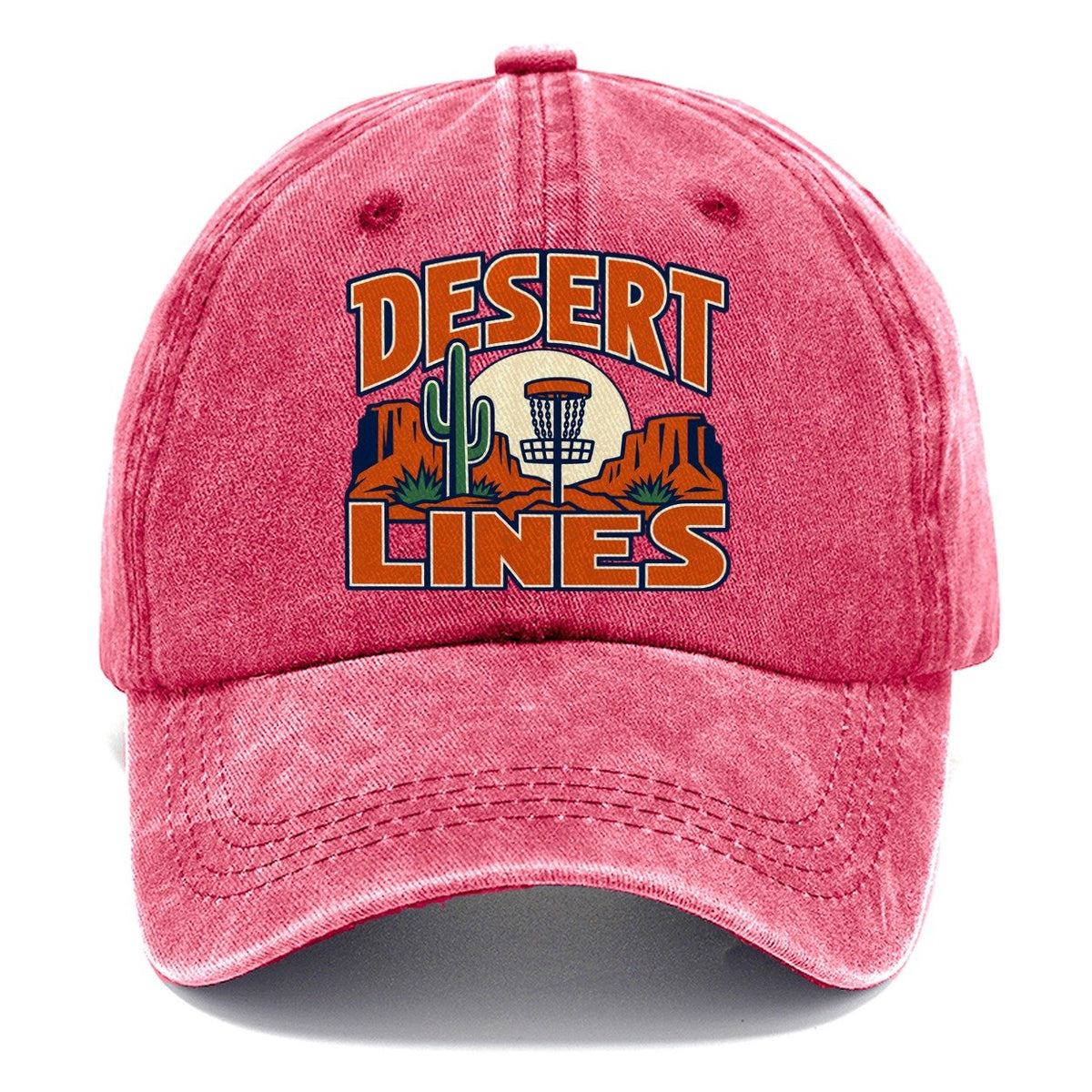 Desert Lines Disc Golf Classic Cap – Pomegranate Blush