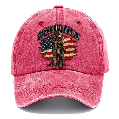 Keep The Old Man Out Old Man Strong Classic Cap – Pomegranate Blush