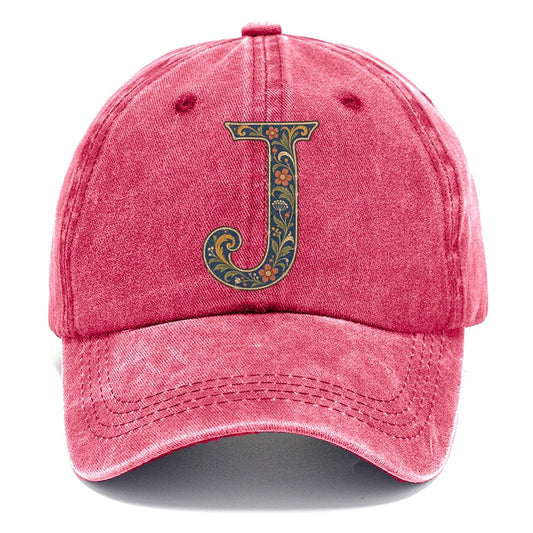 Wildflower J Monogram Classic Cap – Pomegranate Blush