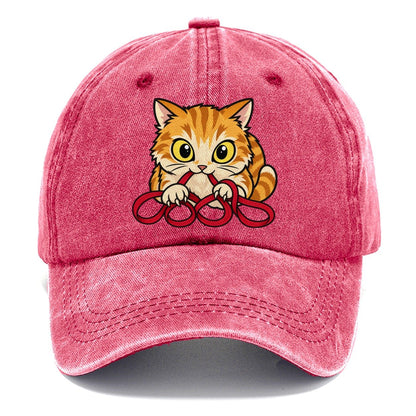 The Floss Bandit Needlework Classic Cap – Pomegranate Blush