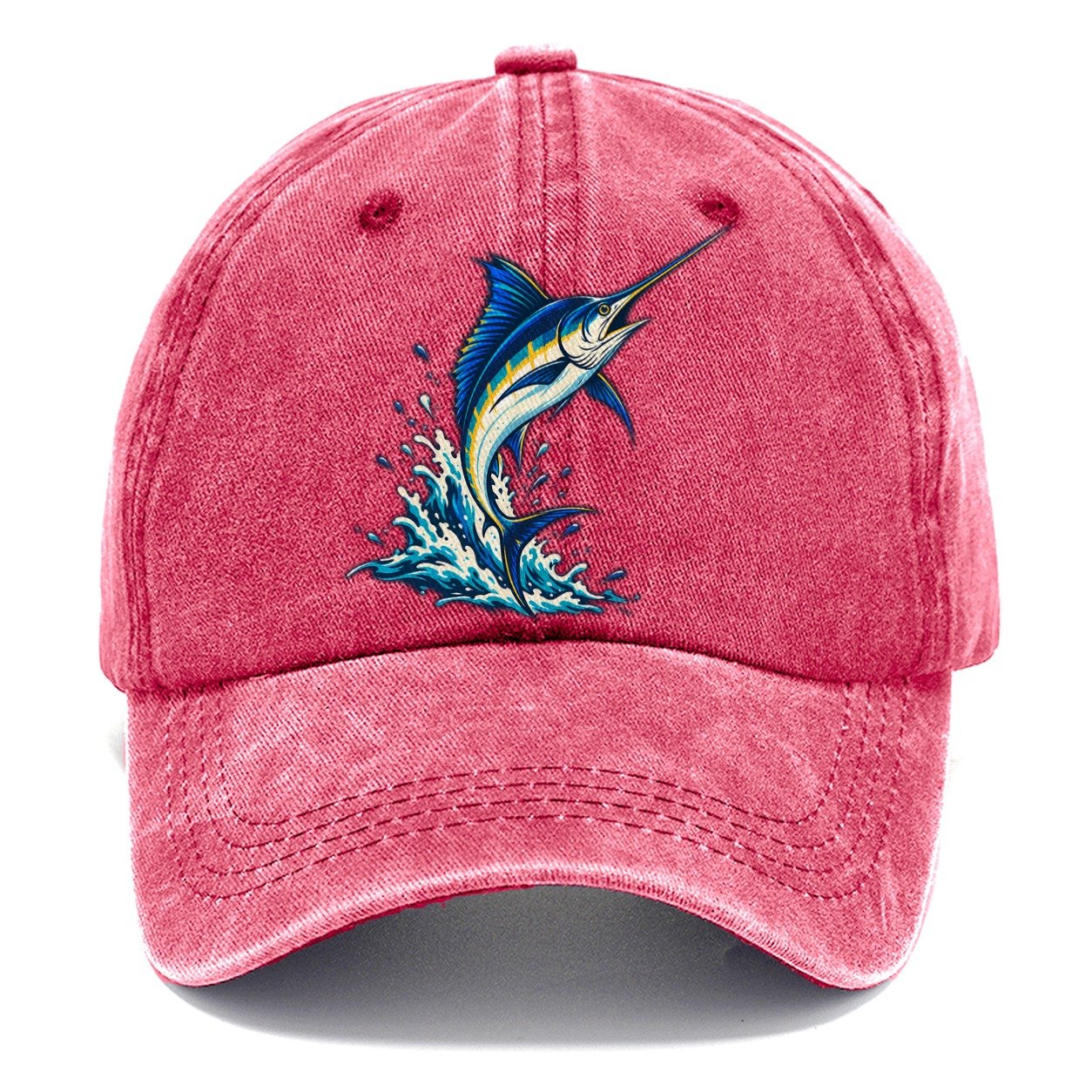 Marlin Leap Fishing Elegant Classic Cap – Pomegranate Blush