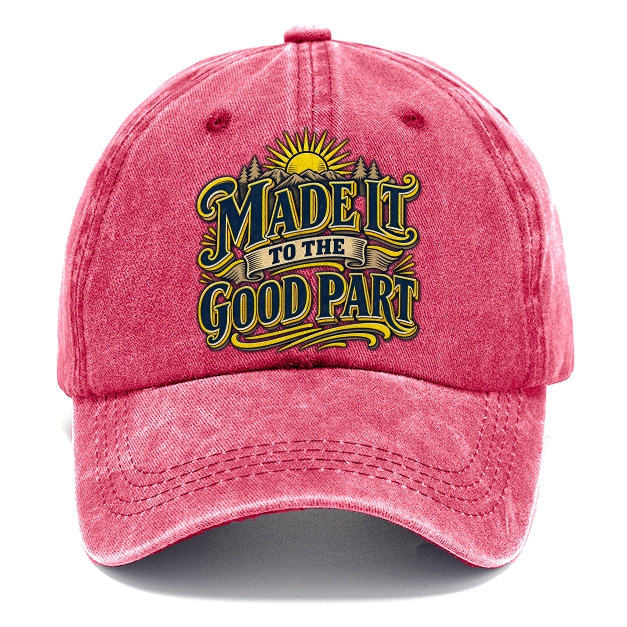 Made It To The Good Part Retired Living Classic Cap – Pomegranate Blush