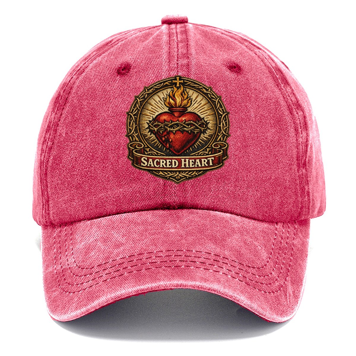 Sacred Heart Classic Cap – Pomegranate Blush