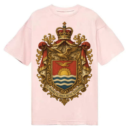 Golden Peace Embroidered Classic T-shirt – Pink