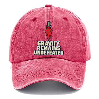 Gravity Remains Undefeated Rock Climbing Classic Cap – Pomegranate Blush