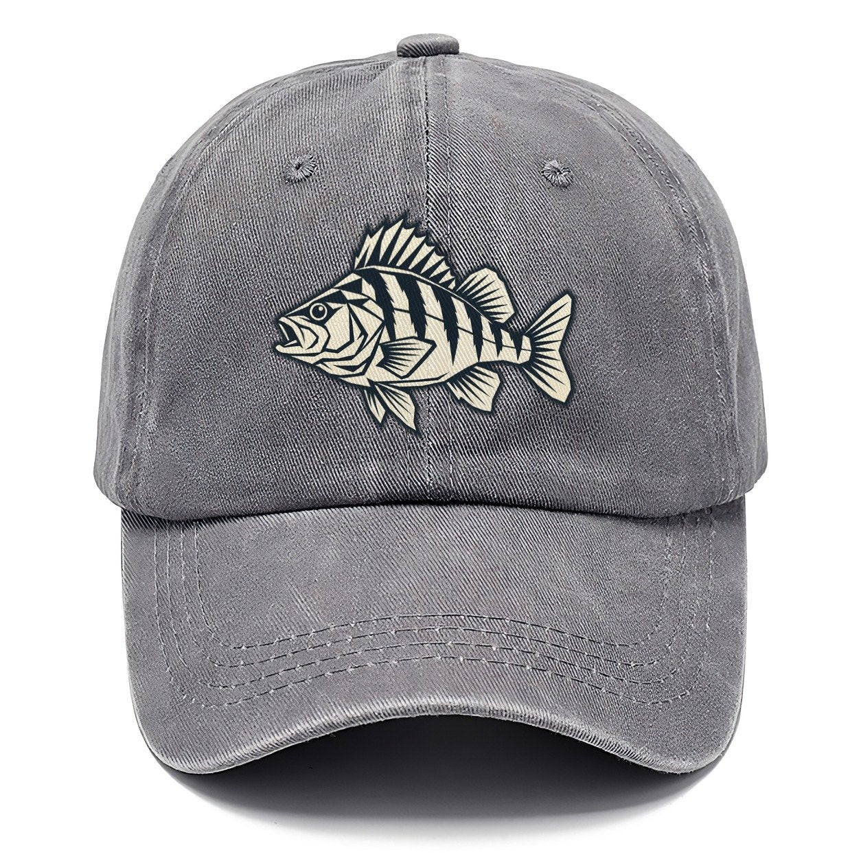 Geometric Perch Fishing Elegant Classic Cap – Urban Haze