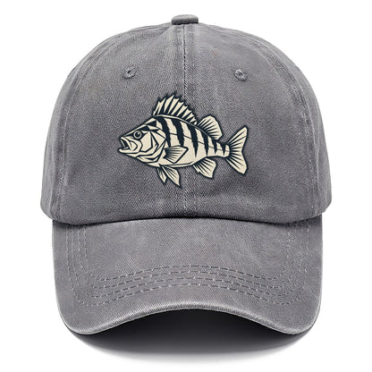 Geometric Perch Fishing Elegant Classic Cap – Urban Haze