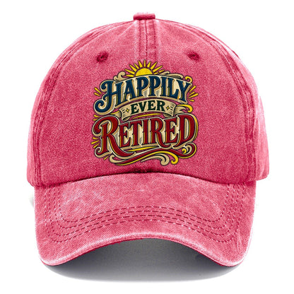 Happily Ever Retired Retired Living Classic Cap – Pomegranate Blush
