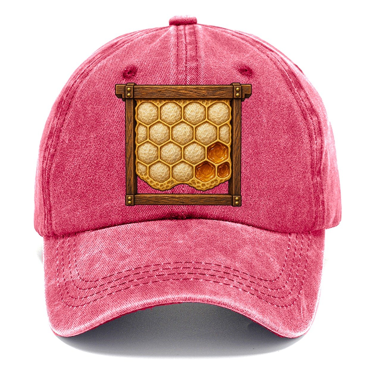 Capped Honey Frame Beekeeping Classic Cap – Pomegranate Blush