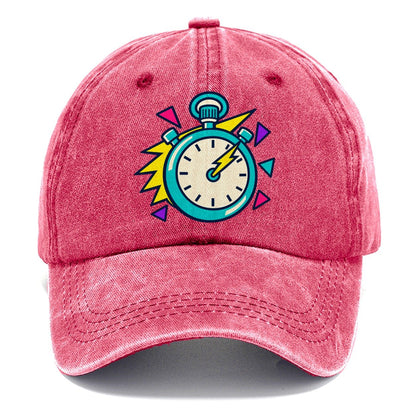 Lightning Stopwatch 90S Running Clubs Classic Cap – Pomegranate Blush